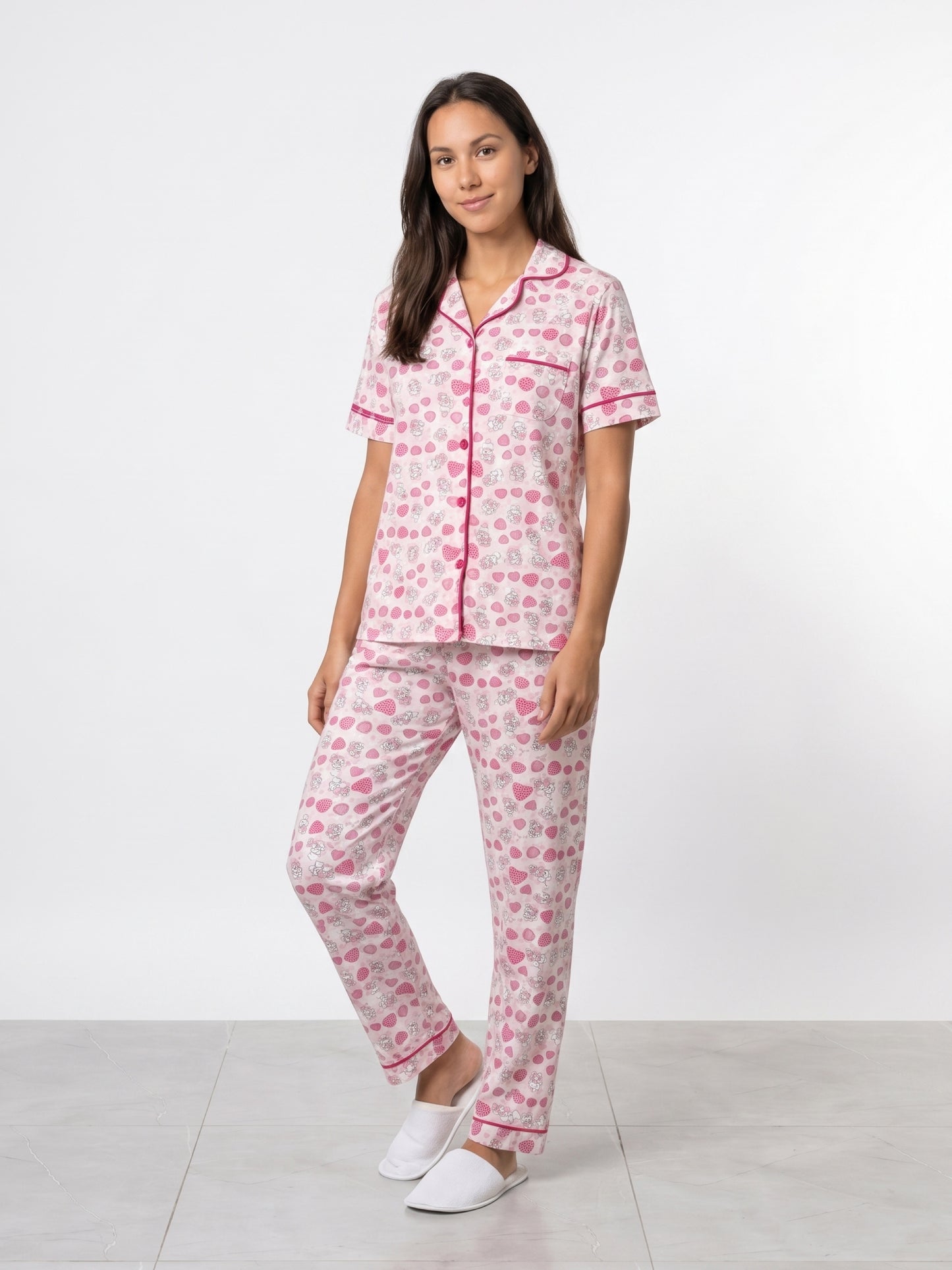 Printed Cotton Pajama Set