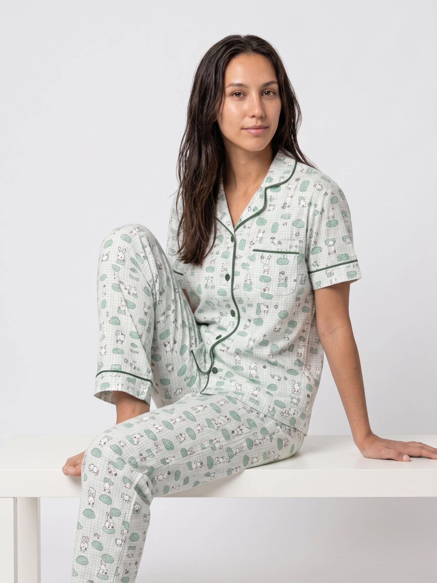 Printed Cotton Pajama Set