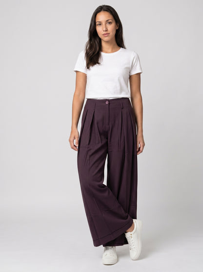 Classic High-Waist Wide Leg Pants